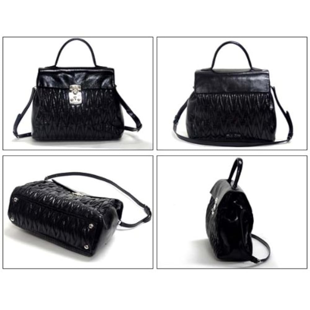 ミュウミュウ　トートバッグ　miumiu 2WAY ショルダー　レザー MIU MIU - 極美品 MIUMIU ミュウミュウ トートバッグ ショルダー